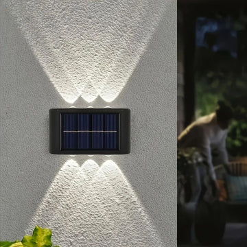 Solarbetriebene Wandleuchte