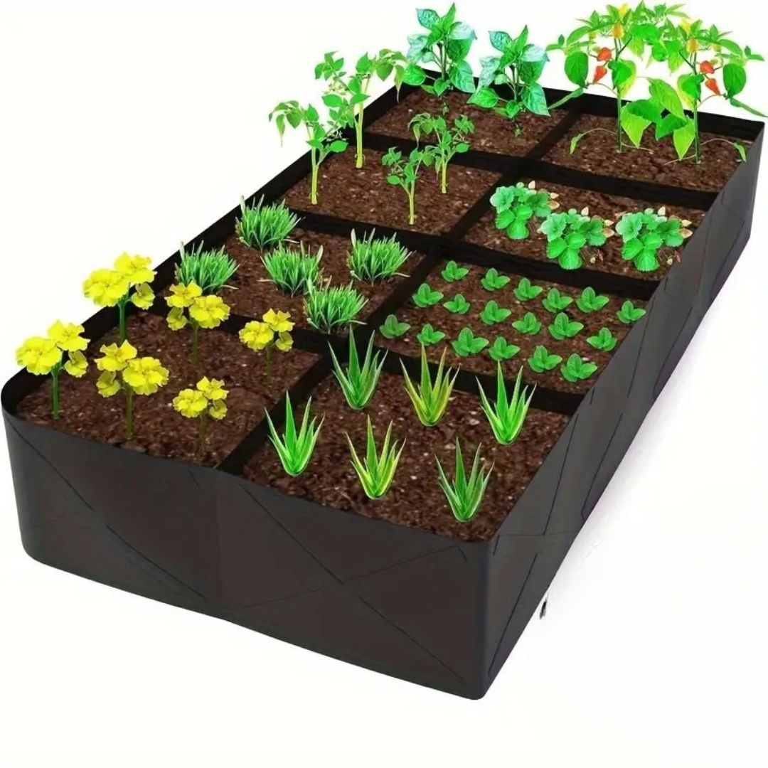 Extra-Großes Hochbeet-Kit mit 8 Fächern