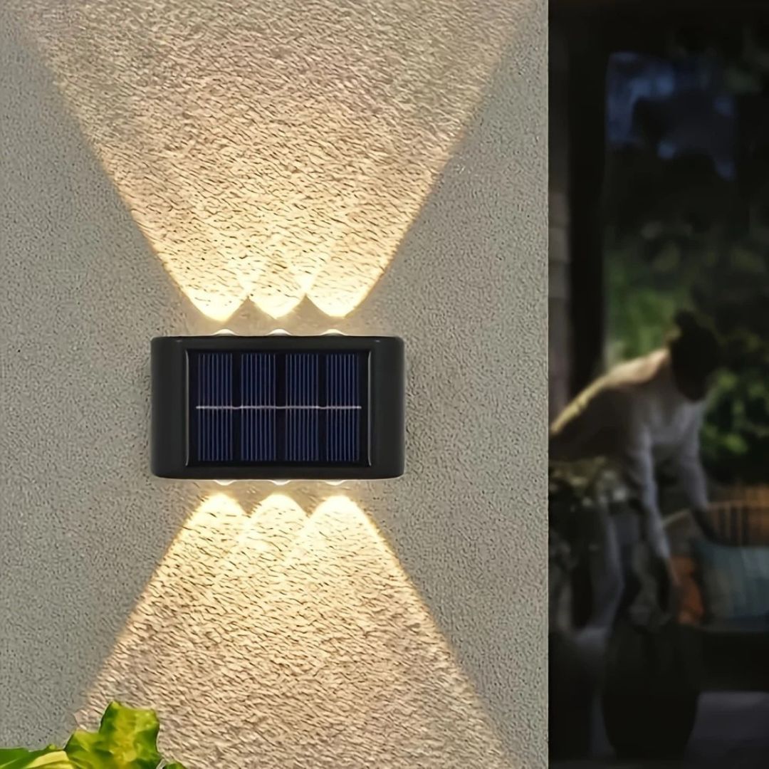 Solarbetriebene Wandleuchte