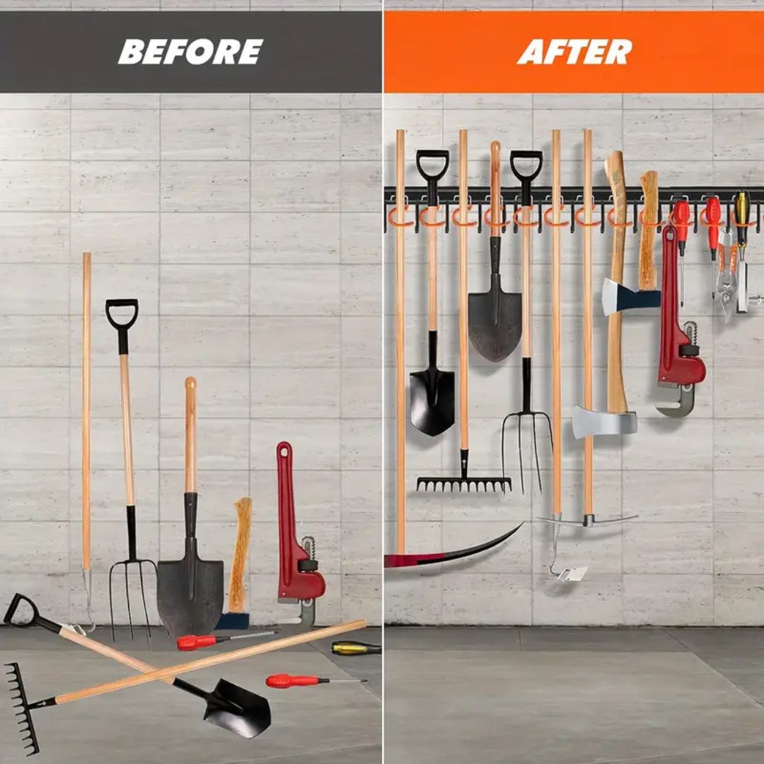 4er Set Robuster Metall-Gartenwerkzeug-Organizer