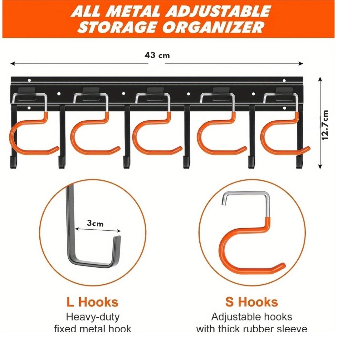 4er Set Robuster Metall-Gartenwerkzeug-Organizer