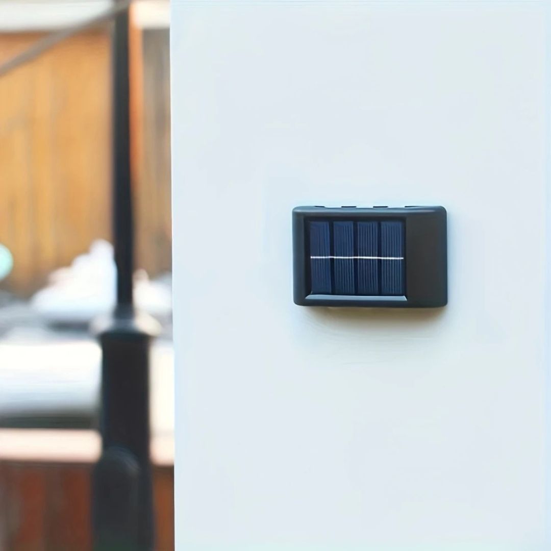 Solarbetriebene Wandleuchte