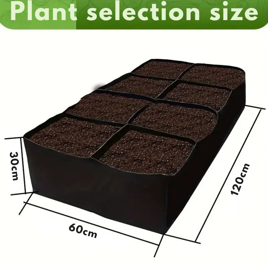 Extra-Großes Hochbeet-Kit mit 8 Fächern