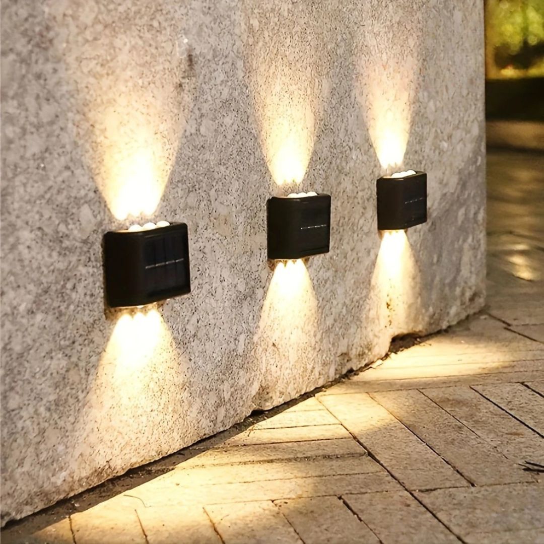 Solarbetriebene Wandleuchte