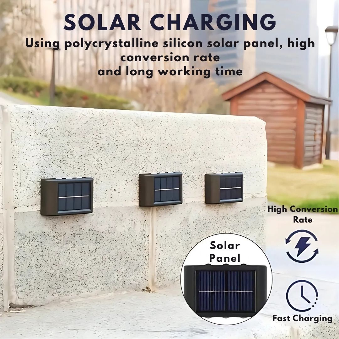 Solarbetriebene Wandleuchte